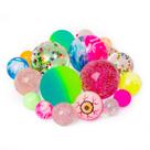 Bouncy Balls Deeinyoo Small, 4 tamanhos, cores misturadas a granel (20 unidades)