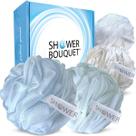 Bouquet de banho Loofah Bath Sponge Shower Bouquet XL Soft Pastel Colors, pacote com 4 Bouquet de banho Loofah Bath Sponge Shower Bouquet XL Soft Pastel Colors, pacote com 4