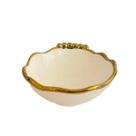 Bowl Branco com Dourado Grace