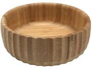 Bowl Canelado Cumbuca Saladeira Tigela De Bambu Médio 19cm