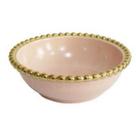 Bowl com Borda de Bolinhas Douradas
