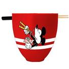 Bowl Com Hashi Mickey Porcelana Vermelho 500ml Ref.10025567 Zona Criativa