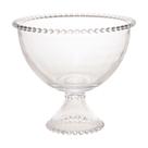 Bowl com Pé de Cristal Pearl Bolinha Transparente 21 x 19cm - Unid. Bowl com Pé de Cristal Pearl Bolinha Transparente 21 x 19cm - Unid.