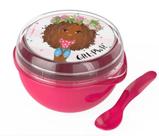 Bowl com Tampa e Colher Infantil Linha Girl Power - Plasvale