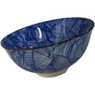Bowl Cumbuca Tigela Estampado Cerâmica Azul Mek 7x14cm