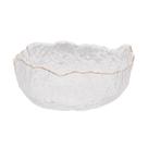 Bowl De Cristal Martelado Com Borda Dourada 17 X 8 Cm Taj Wolff
