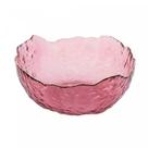 Bowl de Cristal Martelado com Borda Dourada Taj Rosa 19x10cm 28955 - Wolff
