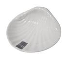 Bowl de Melamina Branco Formato Concha 5X16,5X15CM para Petiscos Material Resistente Cromus