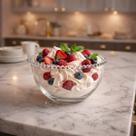 Bowl Grande Pearl Bolinhas Sobremesa Saladeira Cristal Wolff