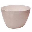 Bowl Oval 23cm x 20cm x 14cm Branco PP e Bambu - Lyor