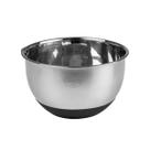 Bowl Prata e Preto Multiuso Aço Inox 5L Cromus Allosy para Receitas Pesadas 24x21x13cm 1un
