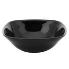 Bowl Preto de Vidro Opalino Mini Tigela Quadrada 13,5cm Sobremesa Porções Cereal Em Casa Tem