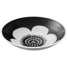 Bowl Redondo Floral Preto e Branco Pequeno NovaMesa