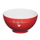 Bowl Tigela Cumbuca Sobremesas Porcelana Vermelho Red Lamour Coração 440ml Haüskraft