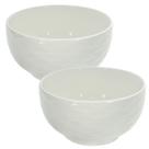 Bowl Tigela de Porcelana Branco 400ml Kit com 2 Peças Bowl Tigela de Porcelana Branco 400ml Kit com 2 Peças
