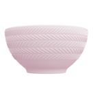 Bowl Tigela Sobremesa Rosa Relevo Chevron Germer