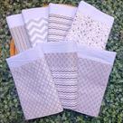 Box 7 unidades Pano de Prato Colecão Paleta Cinza 100% algodão Alta Absorção
