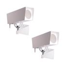 Box anti-vandalismo branco com 2 peças ipec Box anti-vandalismo branco com 2 peças ipec