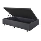 Box Baú 88x188x34 cm material sintético Linho Preto