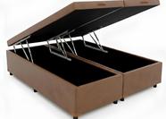 Box Baú Bipartido King 96 Blindado na Chapa de Madeira Diversas Cores 203x193x42