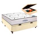 Box Bau Blindado Begetiza + Colchão Casal High Foam Ortobom