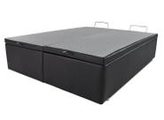 Box Baú Queen Bipartido 158x198cm Preto Box Baú Queen Bipartido 158x198cm Preto