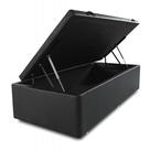 Box Baú Solteiro 88x188cm material sintético Preto