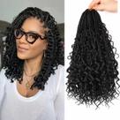 Box Braid Hair Crochet Bohemian de 12 polegadas, 8 pacotes para mulheres