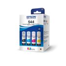 Box com 4 unidades de tinta de uso t544 para l3110/l3210/l3250 original selada e lacrada