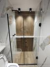 Box de vidro frontal de porta de abrir 1,90 x 1,10 moderno Box de vidro frontal de porta de abrir 1,90 x 1,10 moderno
