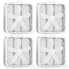Box Fan Simple Deluxe, 20 polegadas, 3 velocidades, branco, pacote com 4 Box Fan Simple Deluxe, 20 polegadas, 3 velocidades, branco, pacote com 4