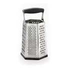 Box Grater Cuisipro 6 lados em aço inoxidável preto