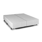 Box King Herval Idea, Jacquard Branco, 39x193x203 cm