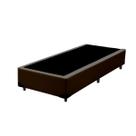 Box Marrom de Cama Solteiro Resistente Madeira Box Marrom de Cama Solteiro Resistente Madeira