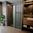Box para Banheiro de PVC 185x145cm Sanfonado Frontal BCF