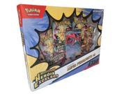 Box Pokemon Mega Feraligatr Ex Herois Excelsos Megaevolução com 49 cartas