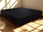 Box Queen Size 1,58x1,98x30 Norraum Veludinho Preto Box Queen Size 1,58x1,98x30 Norraum Veludinho Preto