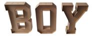 Boy Kit 3 Letras Caixas Grande Altura 1M Em Mdf 3mm