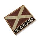 BP0004N-004 Bandeira Escócia Patch Bordado 7,5x6,3cm