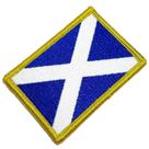 BP0004V 01 Bandeira País Escócia Patch Bordada Fecho Contato