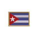 BP0010-001 Bandeira Cuba Patch Bordado 7,5x5,0cm