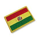 BP0029-001 Bandeira Bolivia Patch Bordado 7,5x5,0cm