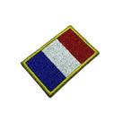 BP0031T11 Bandeira França Patch Bordado Termo Adesivo