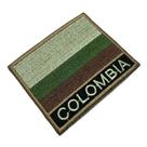 BP0049N-003 Bandeira Colombia Patch Bordado 7,5x6,3cm