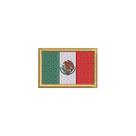 BP0050-011 Bandeira México Patch Bordado 5,7x3,8cm