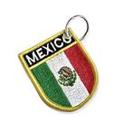 BP0050E-011 Bandeira México Patch Bordado 5,7x6,8cm