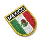 BP0050E-011 Bandeira México Patch Bordado 5,7x6,8cm
