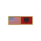 BP0055-0221-011 EUA Albânia Patch Bordado 11x3,8cm