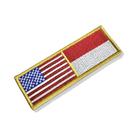BP0055-0419-011 EUA Indonésia Patch Bordado 11x3,8cm
