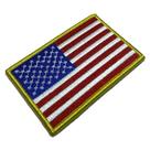 BP0055V21 Bandeira EUA Patch Bordado Fecho Contato BP0055V21 Bandeira EUA Patch Bordado Fecho Contato